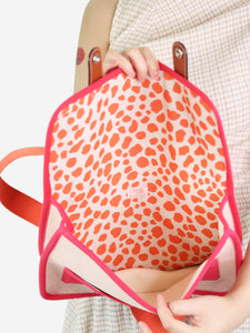 Hermes Multi printed children's canvas backpack