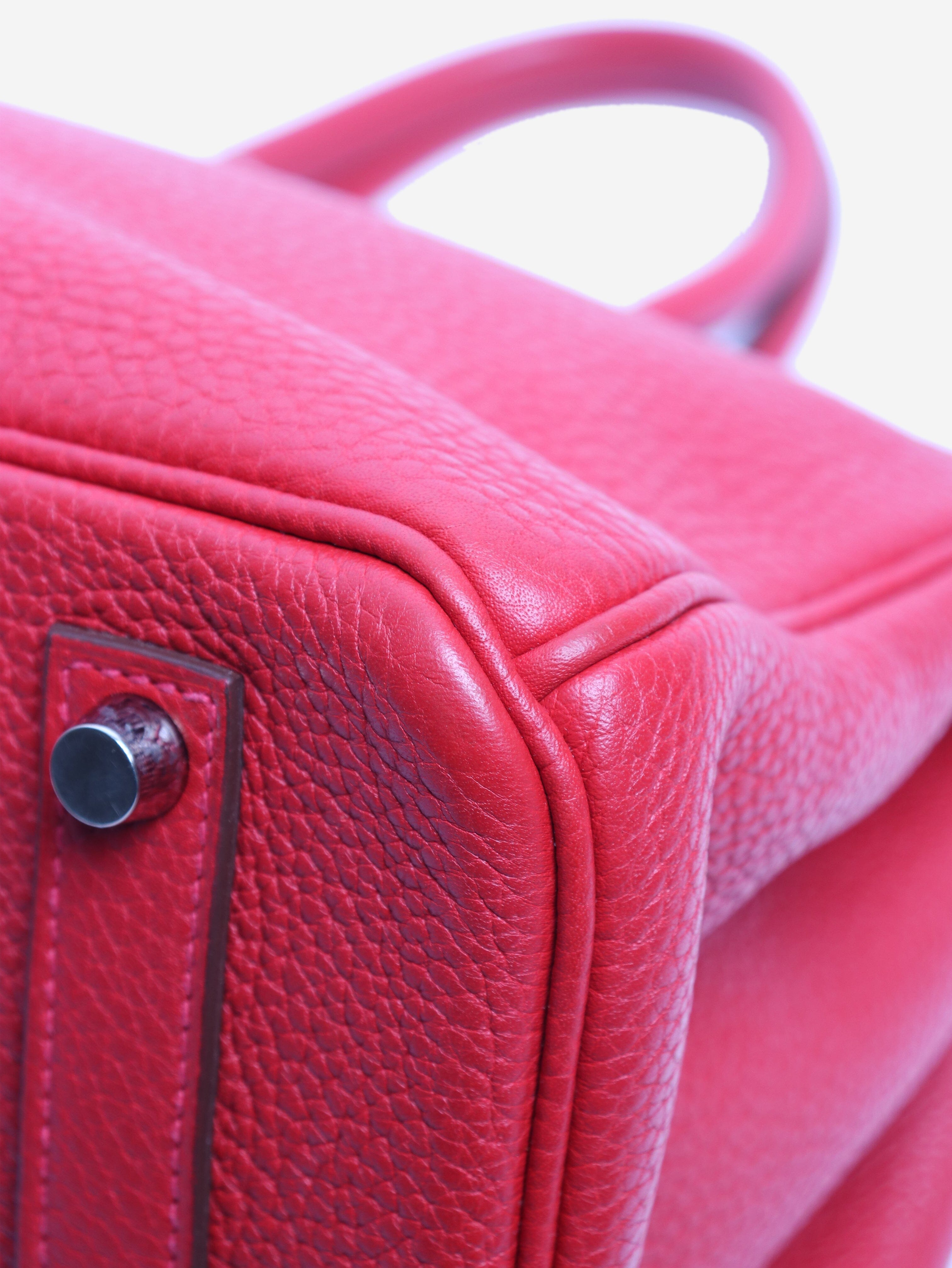 Red 2012 Birkin 35 bag in Clemence leather Top Handle Bags Hermes 