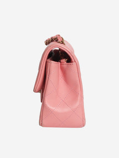 Pink 2019 mini rectangle lambskin Classic Single Flap bag Cross-body Bags Chanel 