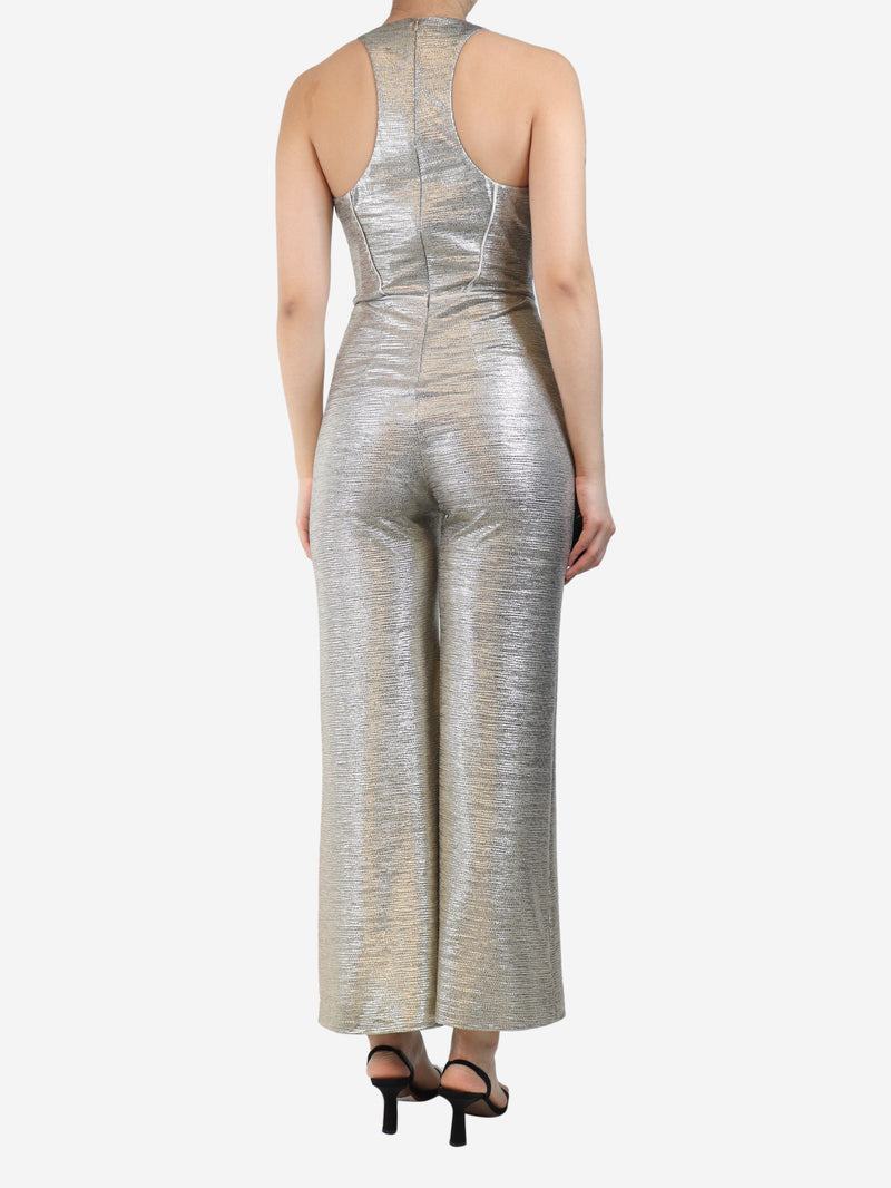 Gold lurex jumpsuit - size UK 10 Jumpsuits Galvan London 