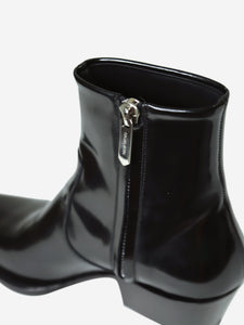 Calvin Klein Black steel toe cap ankle boots - size EU 38 (UK 5)