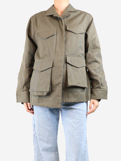 Dark green oversize army jacket - size UK 6 Coats & Jackets Toteme 