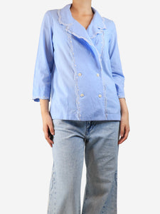 Bamford Light blue embroidered shirt blouse - size S