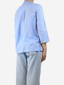 Bamford Light blue embroidered shirt blouse - size S