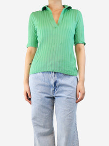 Vince Green ribbed polo top - size M