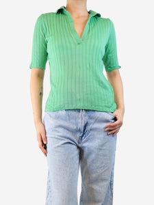 Vince Green ribbed polo top - size M