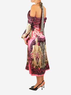 Pink floral silk dress - size UK 12 Dresses Temperley 