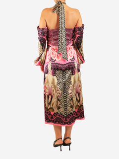 Pink floral silk dress - size UK 12 Dresses Temperley 