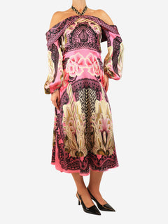 Pink floral silk dress - size UK 12 Dresses Temperley 