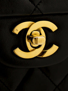 Chanel Black 1986 small Classic Double Flap bag