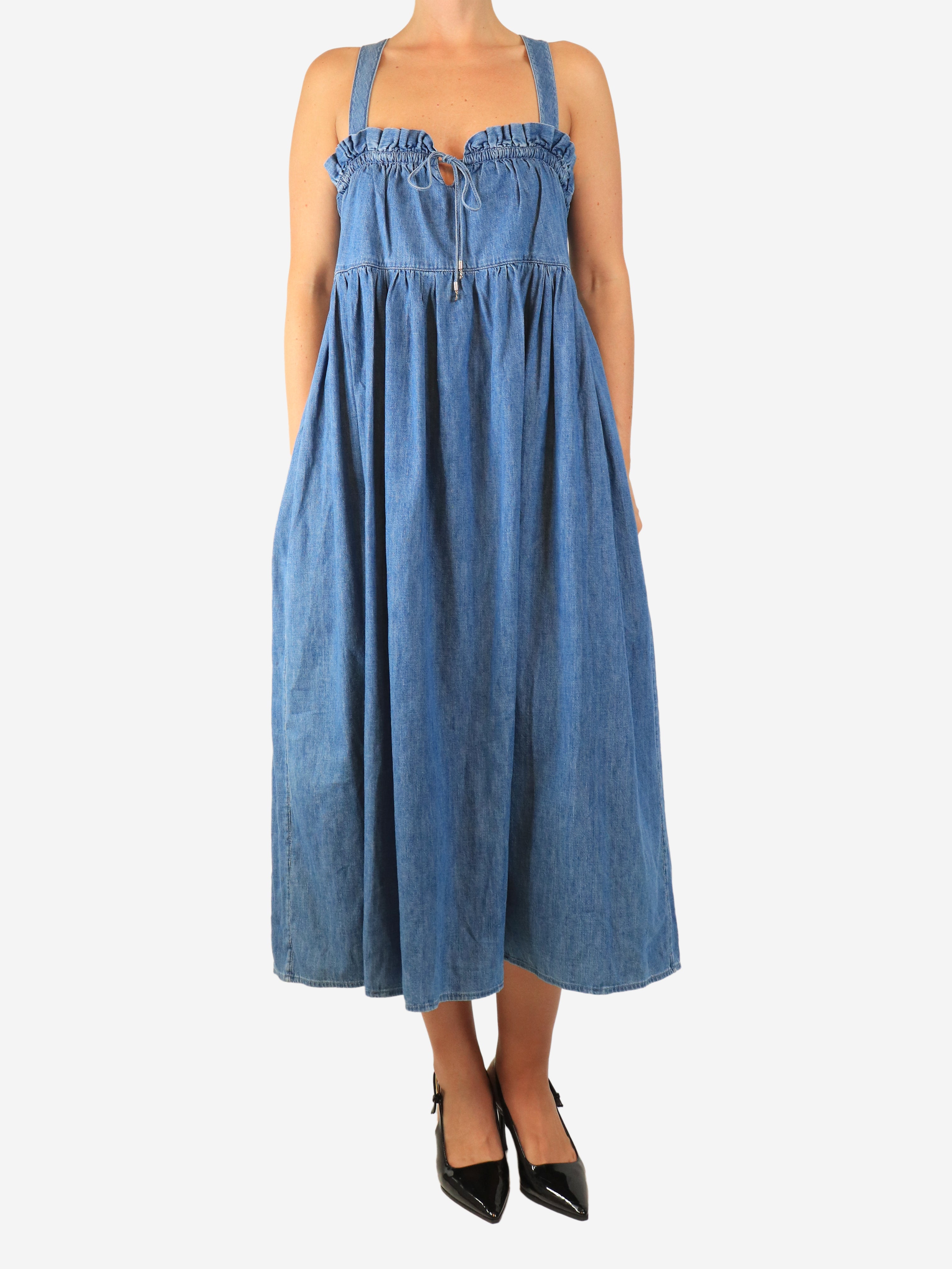 Blue denim sundress - size M