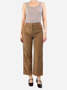Loro Piana Tan corduroy trousers - size UK 8