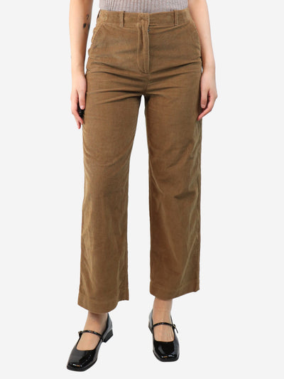 Tan corduroy trousers - size UK 8 Trousers Loro Piana 