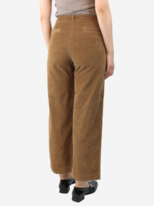 Loro Piana Tan corduroy trousers - size UK 8