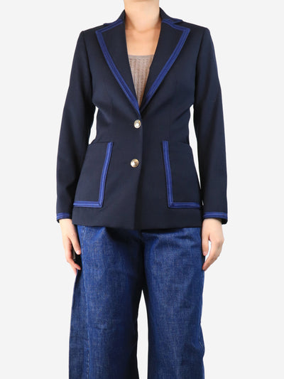 Blue trim blazer - size UK 8 Coats & Jackets Sandro 