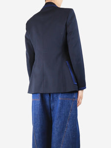 Sandro Blue trim blazer - size UK 8