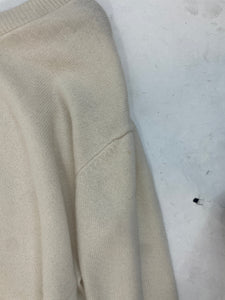 Anine Bing Cream cashmere v-neck jumper - size XS