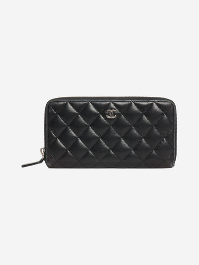 Black long quilted zip wallet Wallets, Purses & Small Leather Goods Chanel 