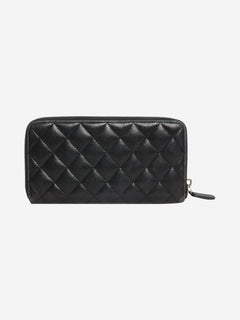 Black long quilted zip wallet Wallets, Purses & Small Leather Goods Chanel 