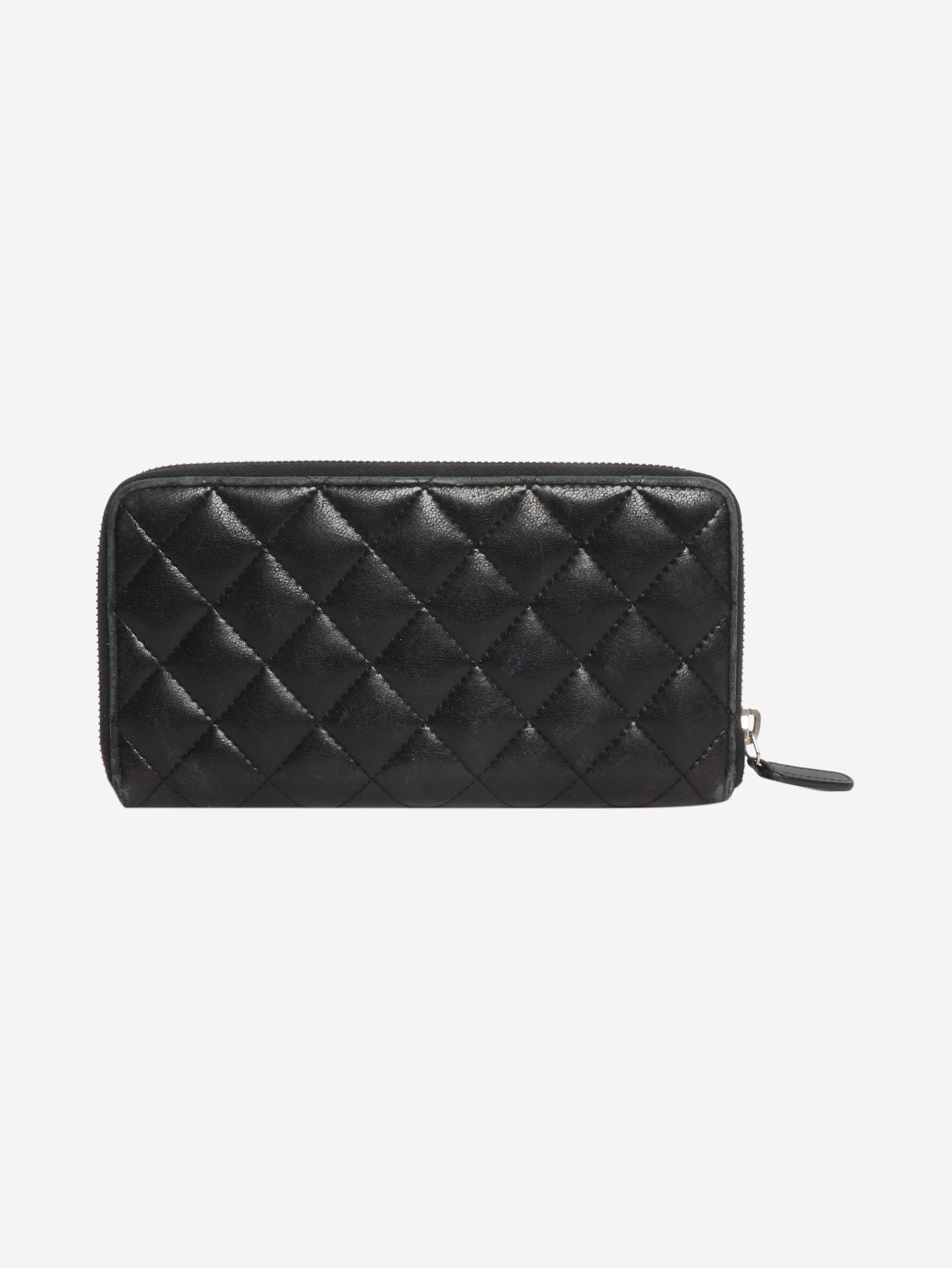 Black long quilted zip wallet Wallets, Purses & Small Leather Goods Chanel 