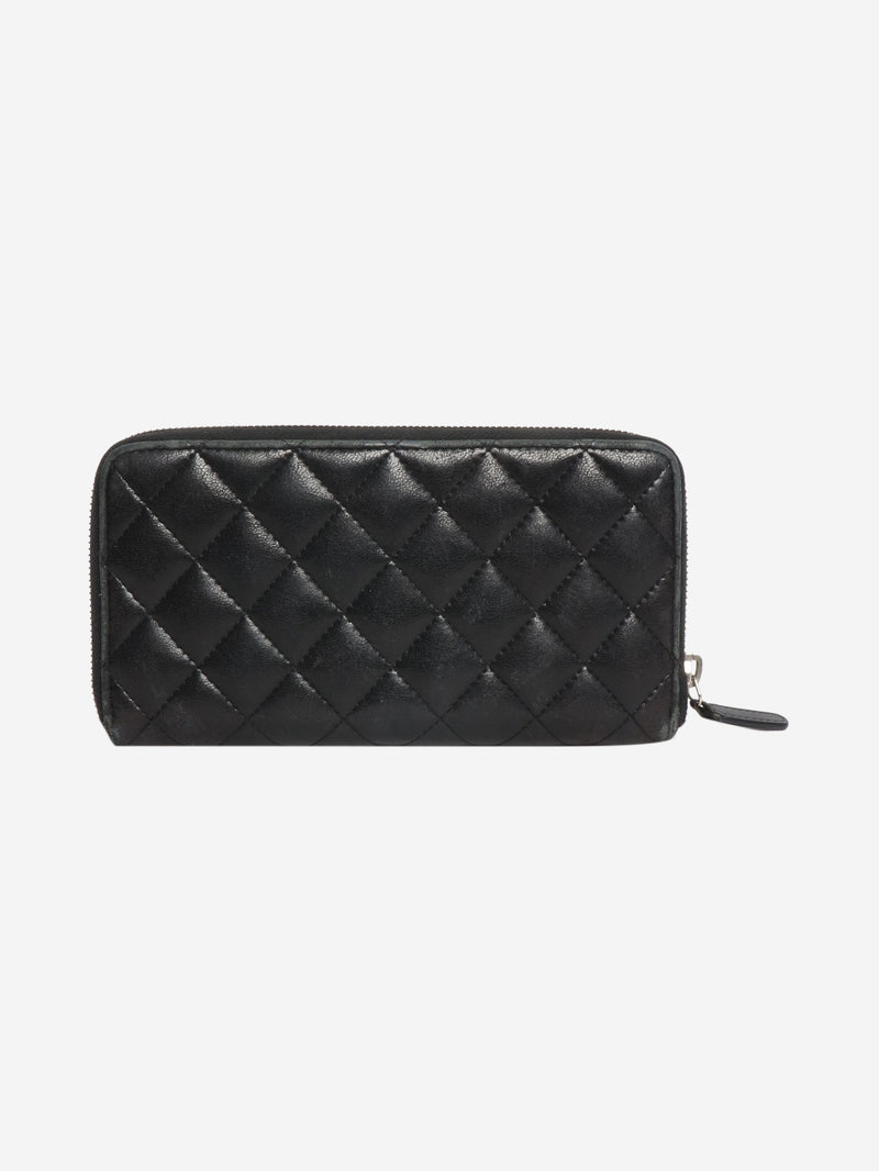 Black long quilted zip wallet Wallets, Purses & Small Leather Goods Chanel 