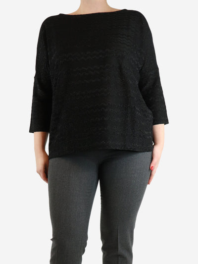 Black lurex wavy top - size Tops Missoni 