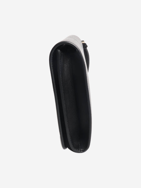 Black leather clutch alternate image