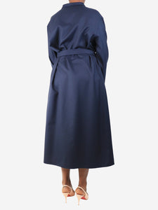 The Row Navy belted midi dress - size L