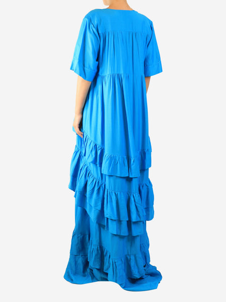 Blue tiered maxi dress - size L alternate image