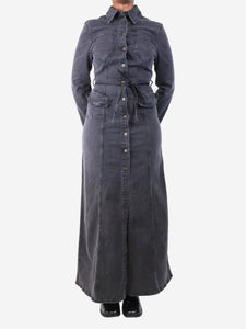 Nanushka Black denim maxi dress - size M