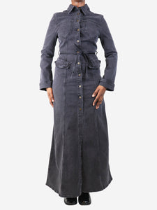 Nanushka Black denim maxi dress - size M