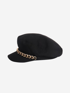 Black Marina hat Hats Eugenia Kim 