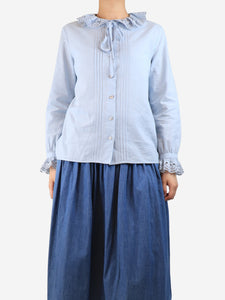 Celine Light blue cotton shirt - size UK 10