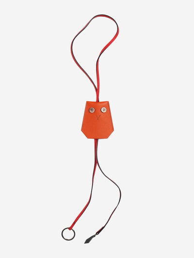 Orange Hibouton clochette H key ring Keyrings Hermes 