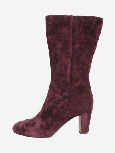 Purple suede boots - size EU 40 (UK 7) Boots Chanel 