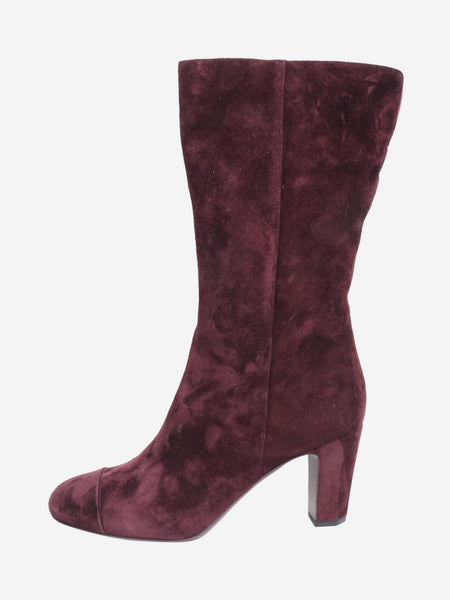 Purple suede boots - size EU 40 (UK 7) product image