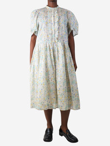 Stella Nova Multicolour floral printed midi dress - size UK 10