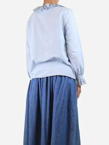 Celine Light blue cotton shirt - size UK 10