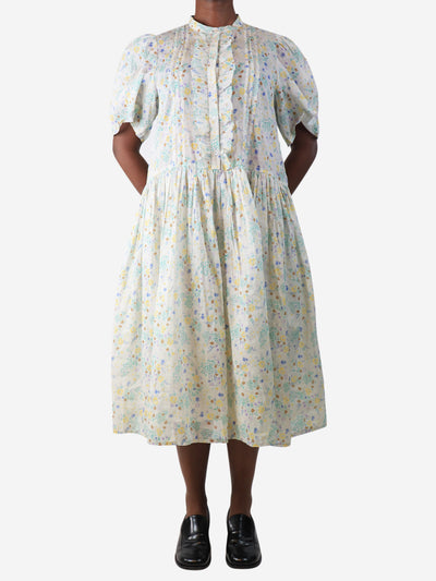 Multicolour floral printed midi dress - size UK 10 Dresses Stella Nova 