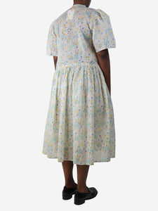 Stella Nova Multicolour floral printed midi dress - size UK 10