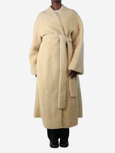 Cream belted sheepskin coat - size XL Coats & Jackets The Row 
