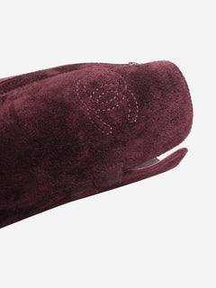 Purple suede boots - size EU 40 (UK 7) Boots Chanel 