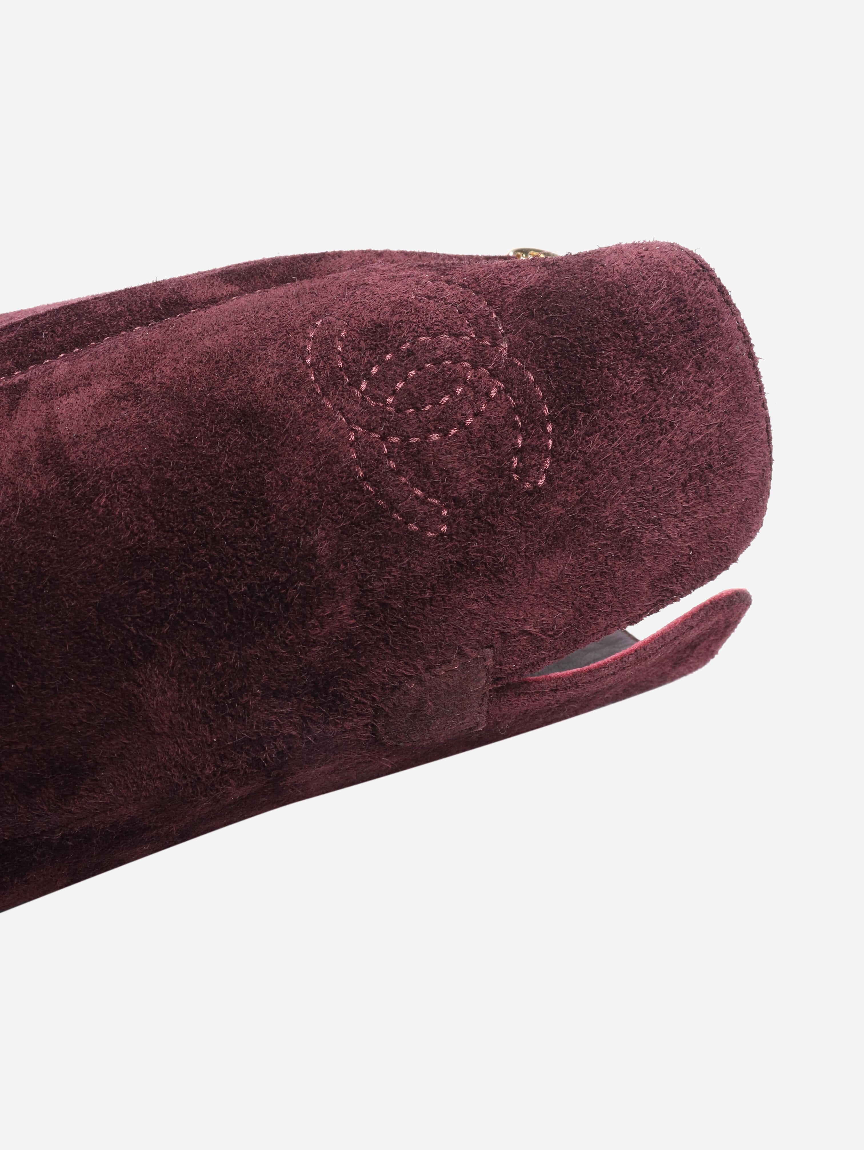 Purple suede boots - size EU 40 (UK 7) Boots Chanel 