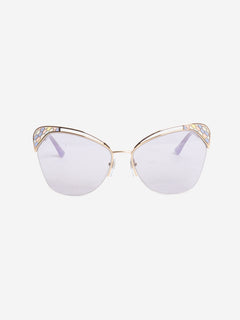 Gold and purple cat-eye sunglasses Sunglasses Bvlgari 