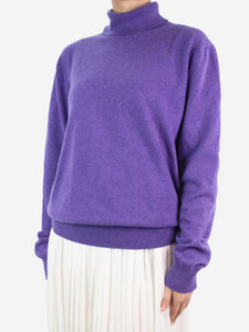 The Row Purple Turtleneck knitted jumper - size S