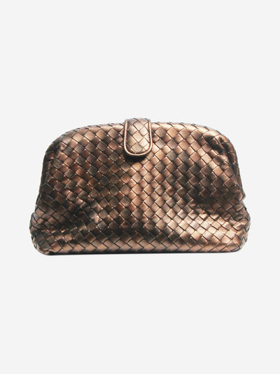 Brown metallic Lauren 1980 clutch bag Clutch bags Bottega Veneta 