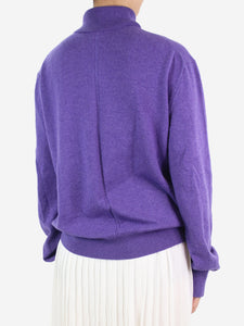 The Row Purple Turtleneck knitted jumper - size S