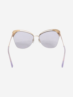 Gold and purple cat-eye sunglasses Sunglasses Bvlgari 