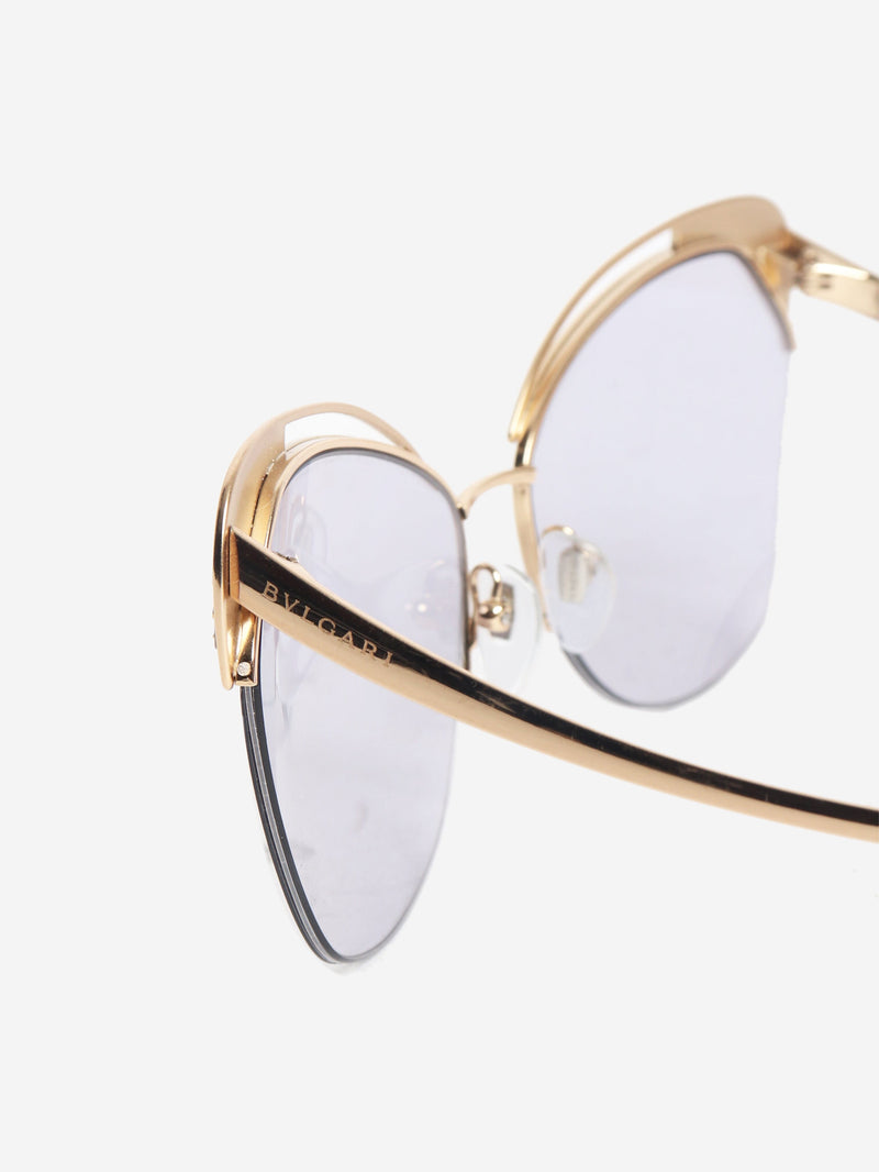 Gold and purple cat-eye sunglasses Sunglasses Bvlgari 