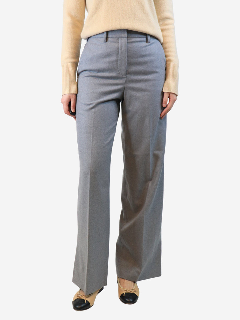 Grey straight-leg trousers - size UK 10 Trousers Loewe 